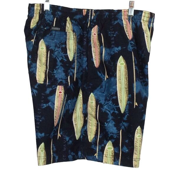 Nautica Men’s Sz L Swim Trunks Surf Board Print Shorts Surfing Beach Pool Cruise - Picture 6 of 12